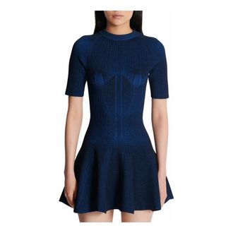Balmain Mujer, Vestidos, Azul, Talla: S