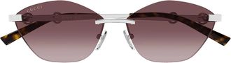 Gucci Sunglasses Gg2050 S 003 Silver/Red Woman