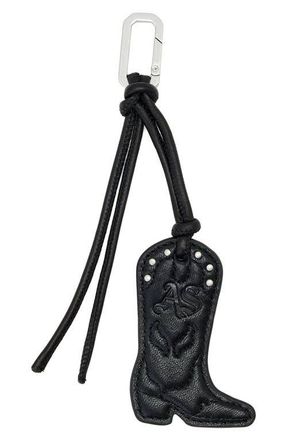 AllSaints Cowboy Boot Key Ring in Black at Nordstrom