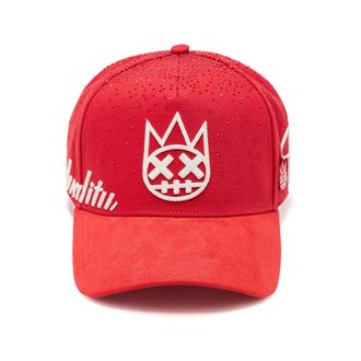 Cult of Individuality Mesh Back Trucker Hat Crystal Burst In Racing Red