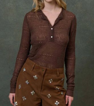 Louise Misha Marista Sweater In Brown