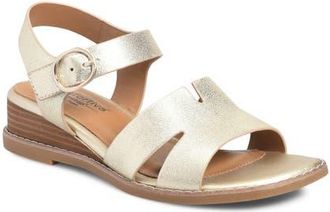 COMFORTIVA Maira Slingback Wedge Sandal in Platino at Nordstrom, Size 6.5