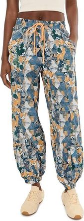 Free People Movement Printed Set Me Free Pants Womens Clothing Midnight Navy Combo : MD (Womens 8-10) 29, Cotton/Elastane