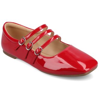 Journee Collection Womens Wide Width Darlin Dress Flats
