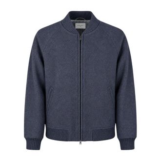 Circolo 1901 Bomber Zip Luxe Wol - Heren - Jassen - Blauw - Maat: 2XL Wol