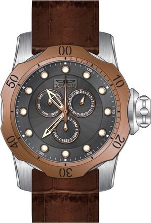 Invicta Venom 49176 Heren Horloge - Quartz Uurwerk - Roestvrij Staal met Grijze Wijzerplaat - 54mm