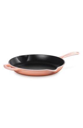 LE CREUSET Signature Handle 10 1/4 Inch Enamel Cast Iron Skillet in Peche at Nordstrom