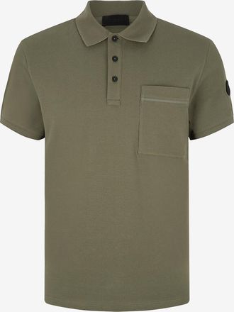 Moncler Kurzarm-Polohemd mit aufgesetzter Tasche