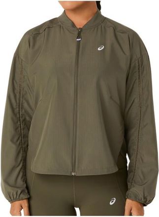 Asics Nagino Run Adjustable Jacket Laufjacke f&uuml;r Damen | oliv/braun