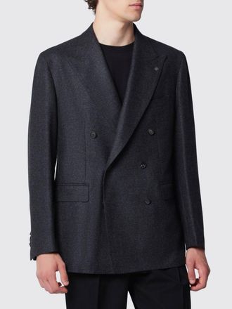 Tagliatore Blazer doppiopetto in lana vergine e cashmere con rever a lancia