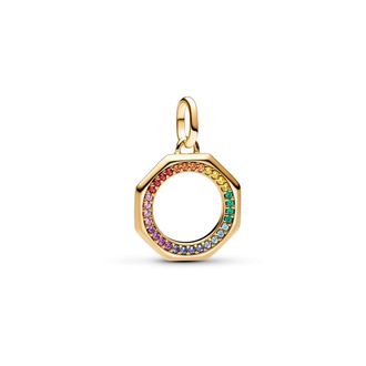 Pandora ME Rainbow Medallion Charm 14k gold plating