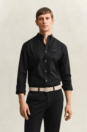 GANT Men Pinpoint Oxford Shirt (XXXL) BLACK