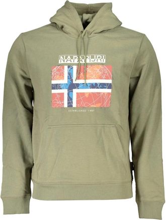 Napapijri Kleding - Heren - Hoodies - Groen - S - Hoodies & sweatvesten
