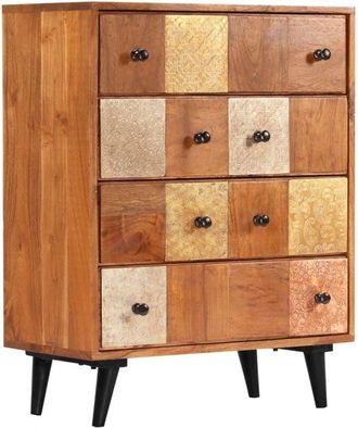 vidaXL Cómoda de cajones madera maciza de acacia 60x30x75 cm Vidaxl