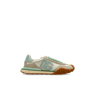 Dolce & Gabbana Sneakers, female, Beige, Size: 10 1/2 US Logo Sneakers