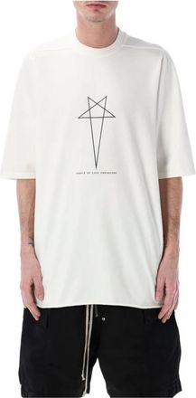 Rick Owens Jumbo T-shirt met korte mouwen - Heren - T-shirts - Wit - S - Katoen - Tops