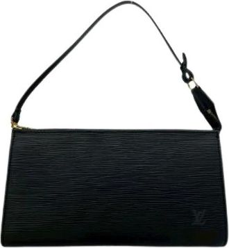 Louis Vuitton Pre-owned Shoulder Bags, female, Black, Size: ONE SIZE Pre-owned Pochette Accessoires Epi Mini Handbag