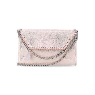 Stella McCartney Stella Mccartney Pink Falabella Mini Crossbody Shell Polyester Shoulder Bag