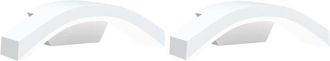 vidaXL Vidaxl - Outdoor led Wall Lights 2pcs White Die-cast Aluminium