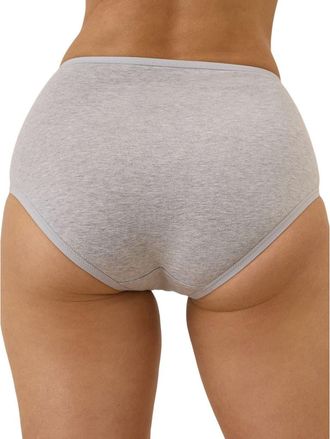 Pact Organic Cotton Everyday High Rise Brief 6-Pack in Cool Neutrals at Nordstrom, Size Large