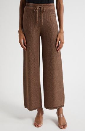 L'agence Freyja Loop Knit Drawstring Pants in Camel Multi at Nordstrom, Size X-Small