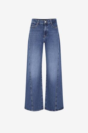 7 For All Mankind Bootcut-Jeans aus Denim mit Nieten Twisted Lotta