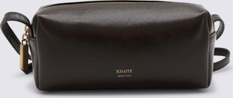 Khaite Dark Brown Leather Crossbody Bag