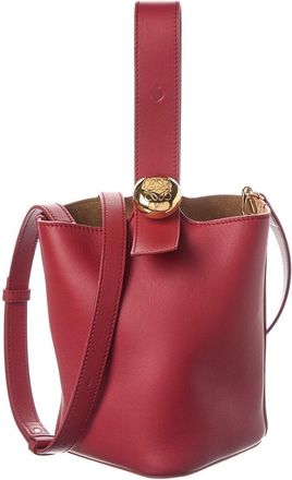 Loewe Pebble Mini Leather Bucket Bag