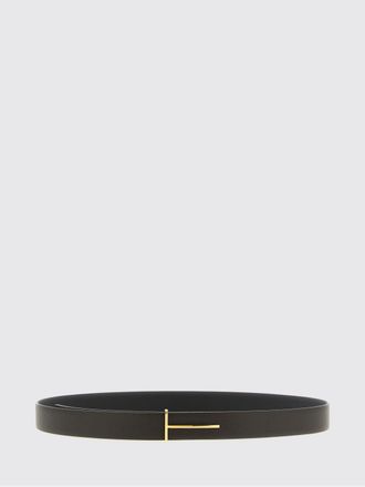 Tom Ford Cintura reversibile in pelle di vitello con fibbia T logo