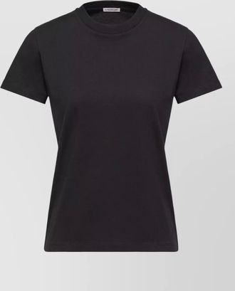Moncler cotton ribbed crewneck short-sleeve t-shirt