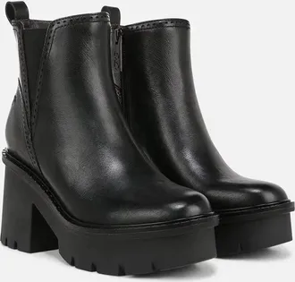 Naturalizer Quest J2381L1001 Boots Womens 9B Black Leather Ankle Bootie RHS8353