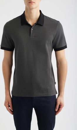 BOSS Parlay Cotton Piqu&eacute; Polo in Black at Nordstrom, Size Xx-Large