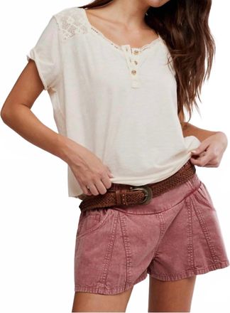 Free People Heirloom Henley Top In Tes