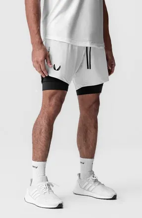 ASRV Tetra-Lite 7 Liner Short in White Wings /Black at Nordstrom, Size X-Small
