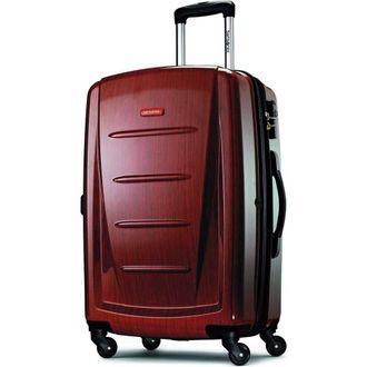Samsonite Winfield 2 Checked-Medium 24-Inch Hardside Expandable Luggage with Spinner Wheels in Burgundy at Nordstrom