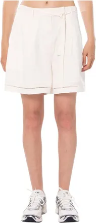 Lacoste Mujer, Pantalones cortos, Blanco, Talla: M