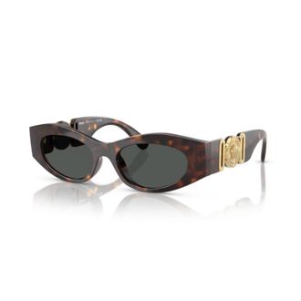 Versace 0ve4480u Tortoiseshell-Patterned Oval Sunglasses