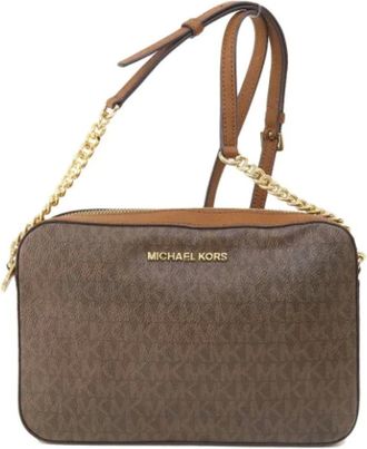 Michael Kors Pre-owned Cross Body Bags, female, Brown, Size: ONE SIZE Pre-owned Leather shoulder-bags