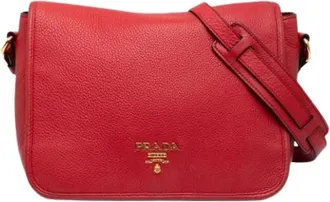 Prada Pre-owned Cross Body Bags, female, Red, Size: ONE SIZE Pre-owned Vintage Crossbody Bag