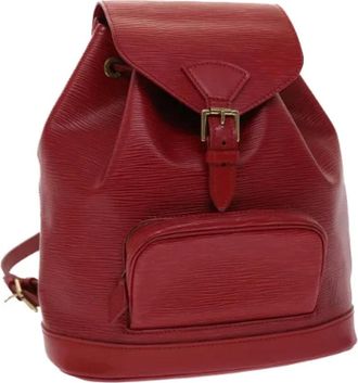 Louis Vuitton Pre-owned Epi Leren Rugzak - Dames - Vintage Rugzakken - Rood - ONE Size - Leer - Vintage