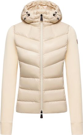 Moncler Padded Zip-up Hoodie White Size XS