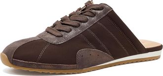 J/Slides Pandora Womens Flat Shoes Dark Brown : 9.5 M, Suede/Synthetic