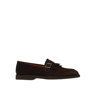Doucal's Loafers, male, Brown, 10 UK, Elegant Loafers with Buckle Accent and Tassels