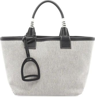 Hermès Borsa a mano Toile Sac Steeple 25 2023 - Grigio
