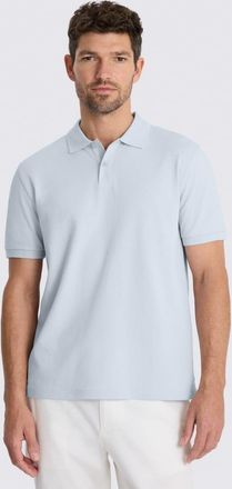 Moss Light Blue Cotton Piqu&eacute; Polo Shirt