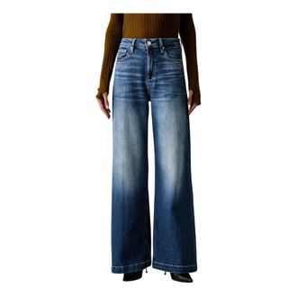 Guess Bellagio Wide-Leg Jeans - Dames - Jeans - Blauw - Maat: W25 L32 Denim