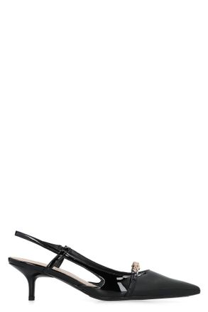 Pinko Gloria Patent Leather Slingback Pumps