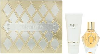 Paco Rabanne Womens Million Gold For Her Eau de Parfum 50ml + Body Lotion 100ml Gift Set - One Size