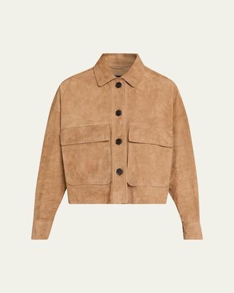 Arma Miri Boxy Lambskin Suede Jacket