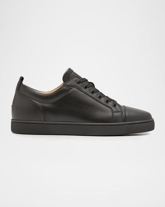 Christian Louboutin Men & apos;s Louis Junior Leather Red Sole Sneakers